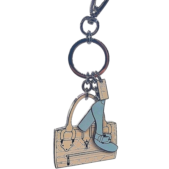 Vintage Burberry Plaid Purse and Heel Keychain FOB Tigger Snap Purse Charm - Picture 2 of 8